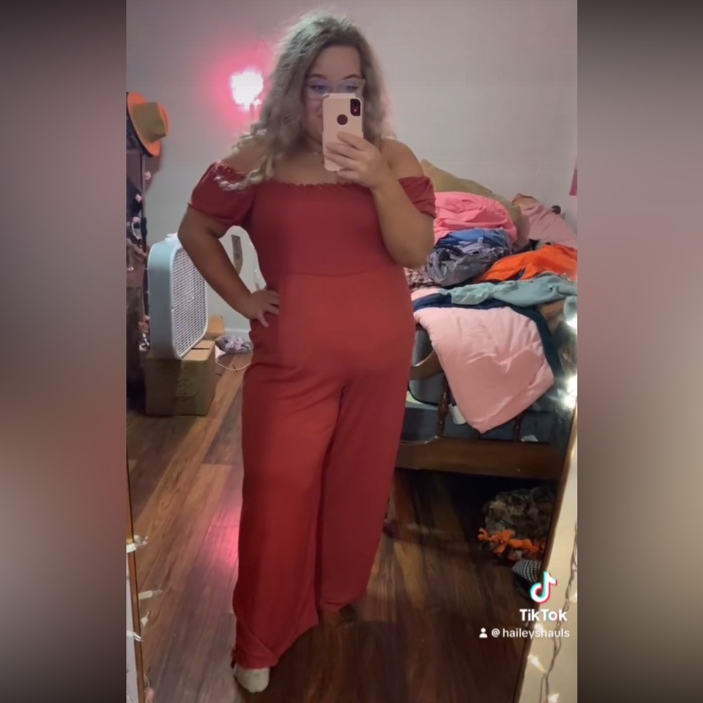 XXL Red comfy jumpsuit